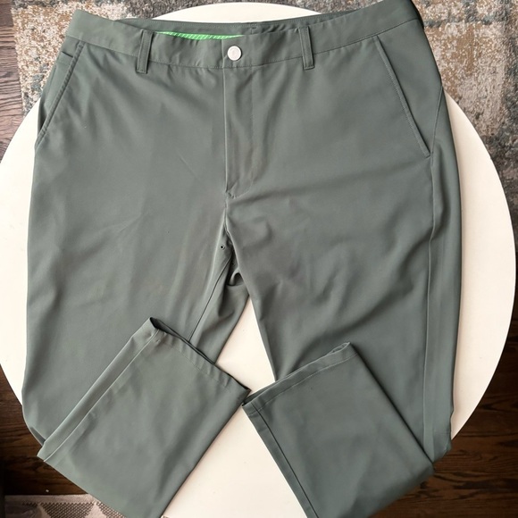Bonobos Men’s Highland Tour Golf Pants Green Athletic Fit 38x32